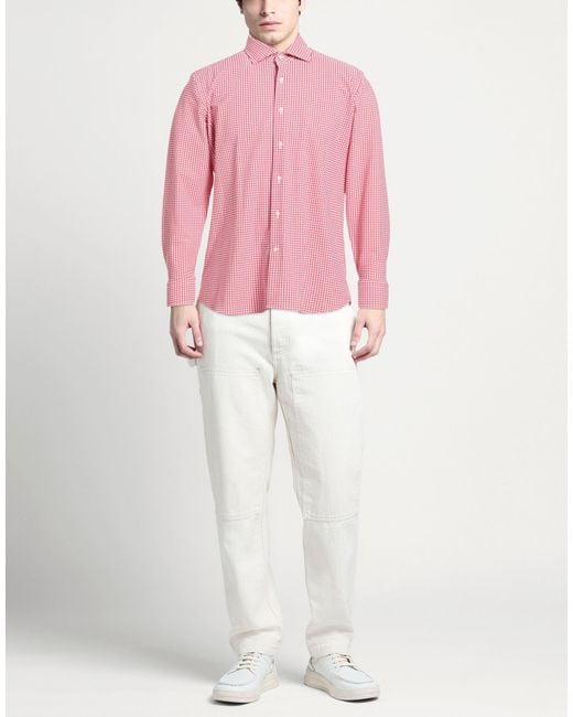 Ghirardelli Pink Next Shirt Polyamide, Elastane for men