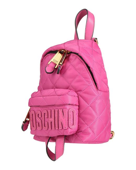 Moschino pink backpack cheap
