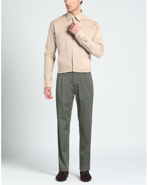 BRO-SHIP Gray Pants Cotton, Polyester, Elastane for men