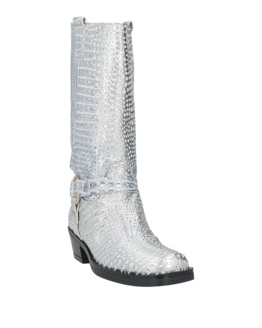 Doop Gray Boot Leather
