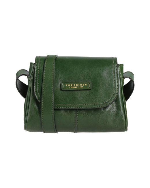 The Bridge Green Dark Cross-Body Bag Leather