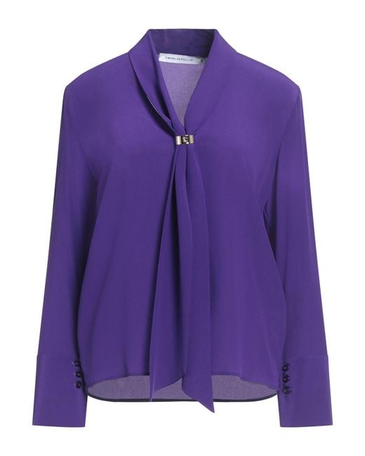 SIMONA CORSELLINI Purple Top Silk