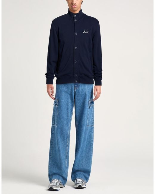 Sun 68 Blue Sweatshirt for men