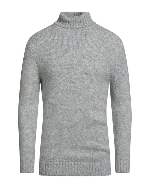 OVER/D Gray Light Turtleneck Acrylic, Polyester, Nylon, Wool for men