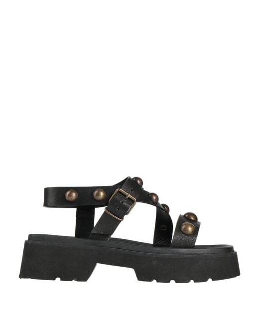 FRU.IT Black Sandals Leather
