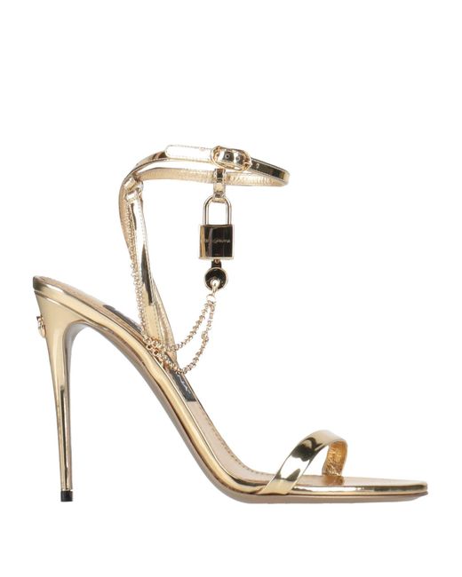 Dolce & Gabbana Metallic Sandals