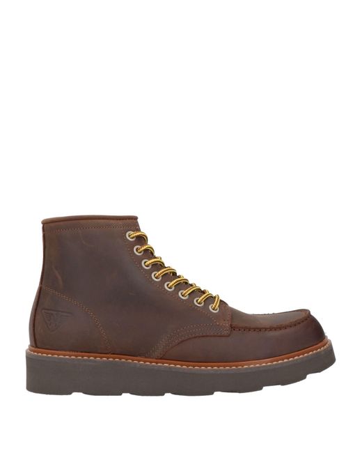 Docksteps Brown Cocoa Ankle Boots Leather for men