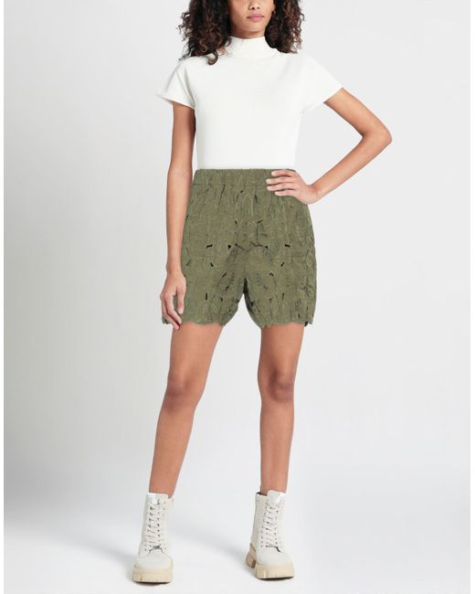 RED Valentino Green Shorts & Bermuda Shorts