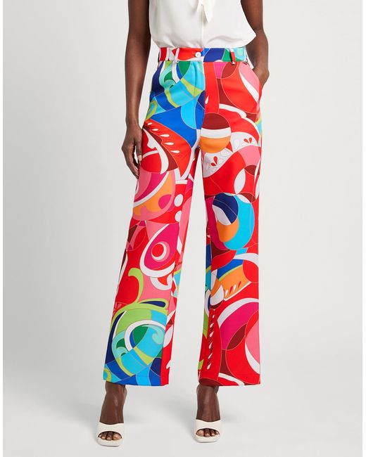 Dixie Red Pants Polyester, Elastane