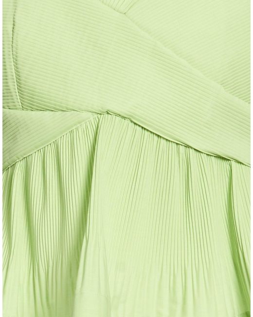 MEIMEIJ Green Top Polyester, Cotton, Acetate, Elastane