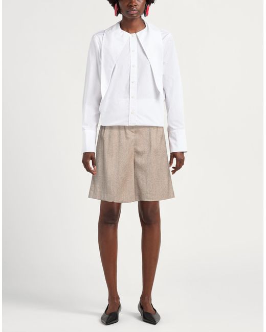 ViCOLO Natural Shorts & Bermuda Shorts Polyester, Viscose, Elastane
