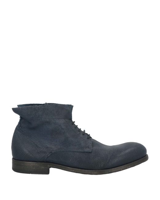 Pawelk's Blue Midnight Ankle Boots Leather for men