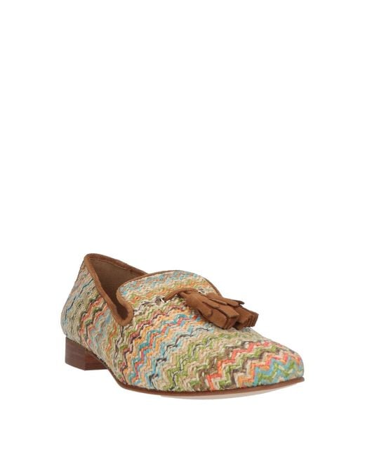 Pedro Miralles Natural Loafers Textile Fibers