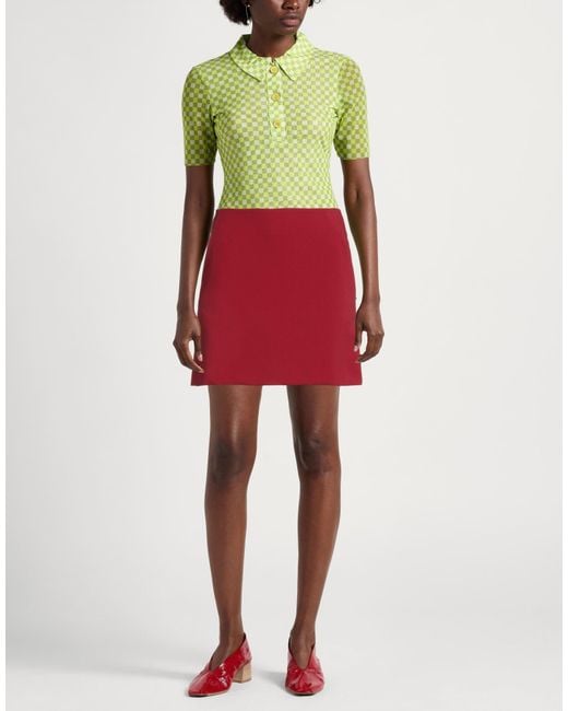 Ottod'Ame Red Mini Skirt