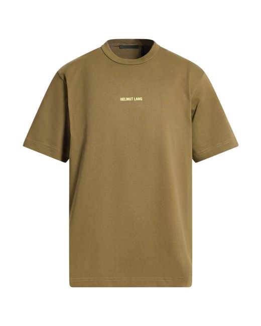 Helmut Lang Green Military T-Shirt Cotton for men
