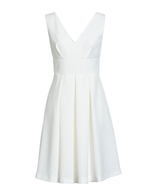 Clips White Short Dress