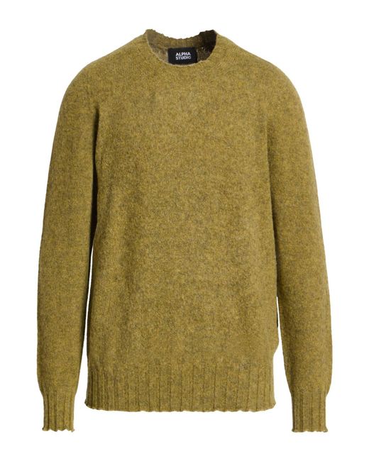 Pullover Alpha Studio de hombre de color Green