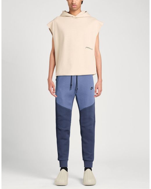 Nike Blue Midnight Pants Cotton, Polyester for men