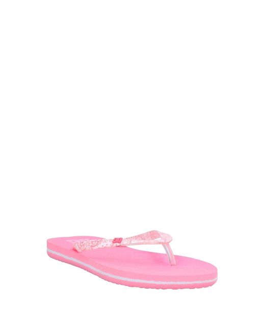 DC Shoes Gummi Zehentrenner in Pink - Lyst