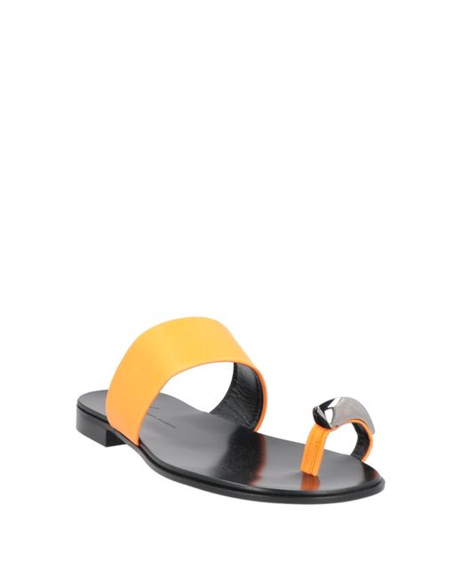 Giuseppe Zanotti Orange Thong Sandal for men