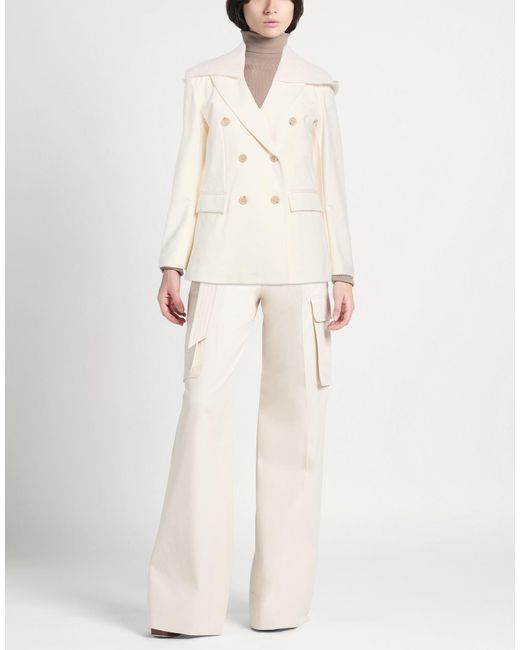 Panicale Natural Ivory Blazer Cotton, Polyamide, Elastane