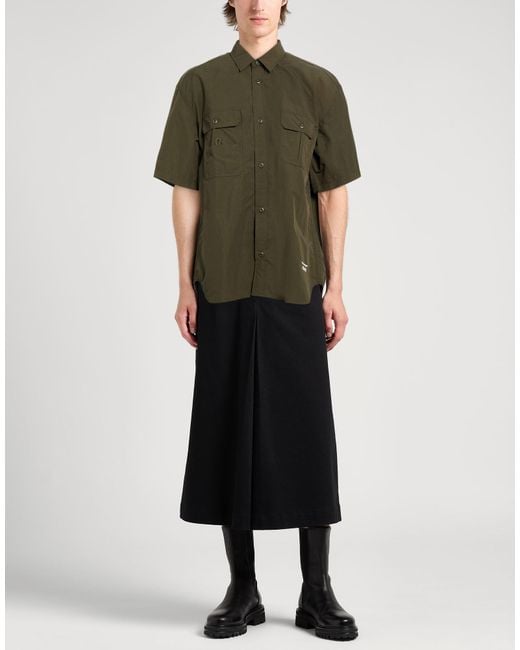 Comme des Garçons Green Homme Military Shirt Nylon for men