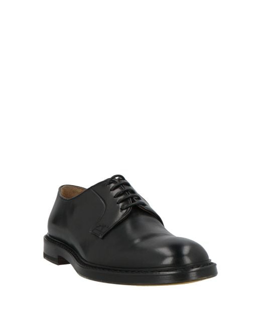 Doucal's Black Lace-Up Shoes for men