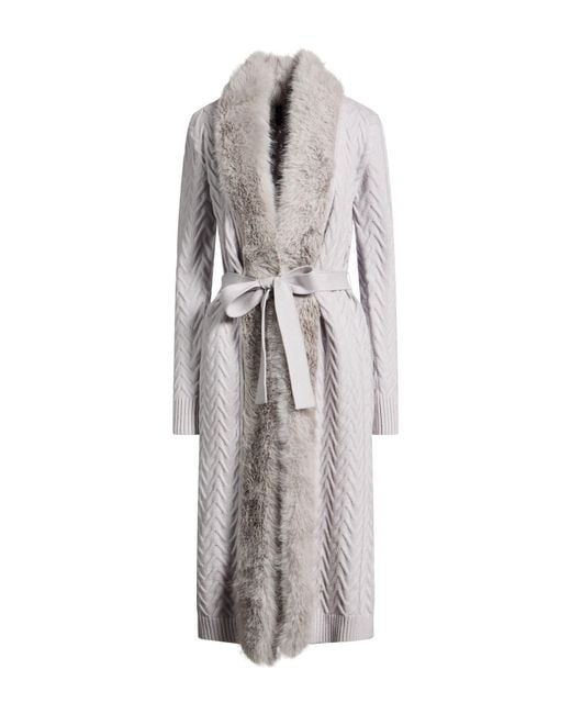 MARCIANO BY GUESS Gray Overcoat & Trench Coat