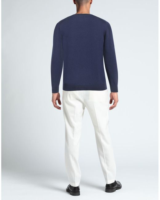 Kangra Blue Sweater Wool, Silk, Cashmere for men