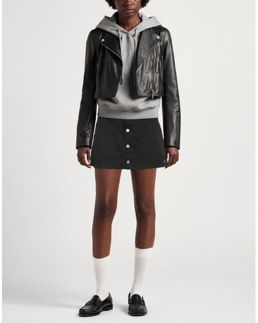 DIESEL Black Denim Skirt Cotton