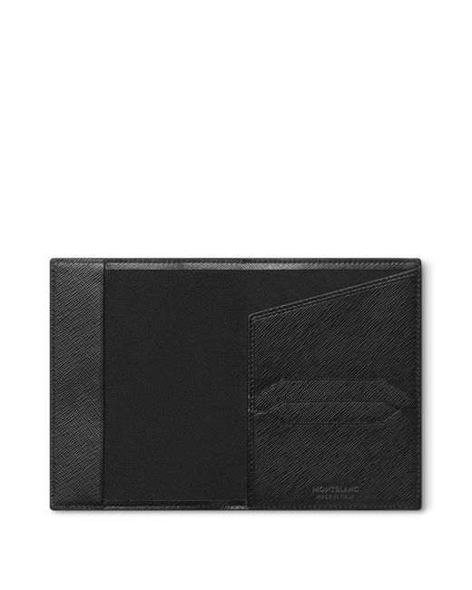 Montblanc Black Document Holder Soft Leather for men
