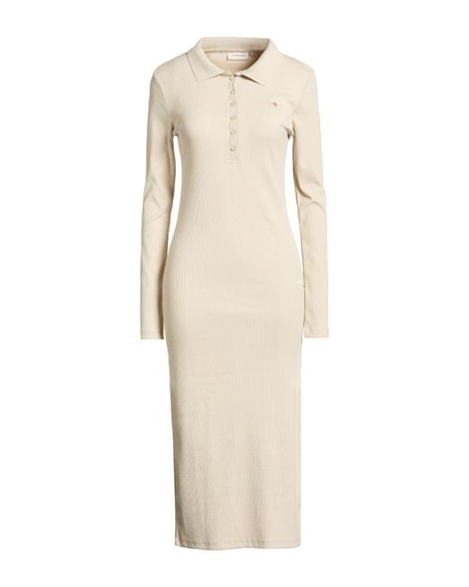 Calvin Klein Natural Midi Dress