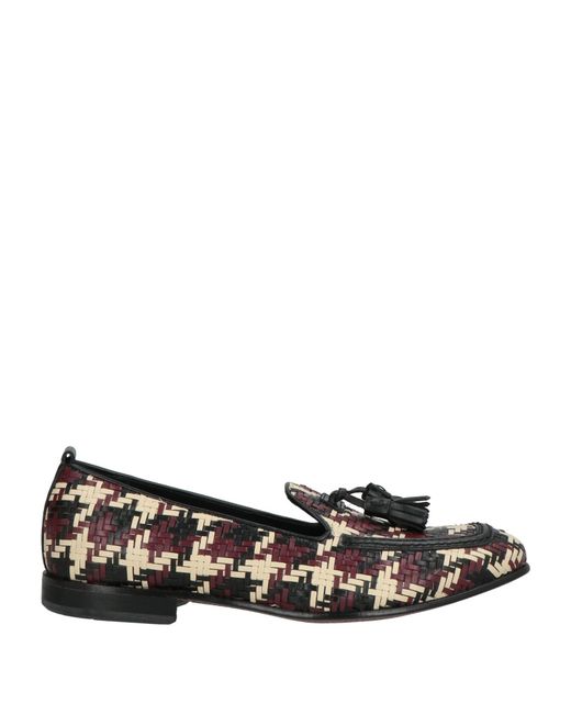 MICH SIMON Black Loafers Leather for men