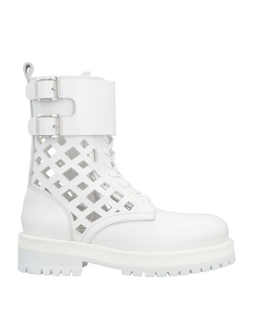 Dondup White Ankle Boots