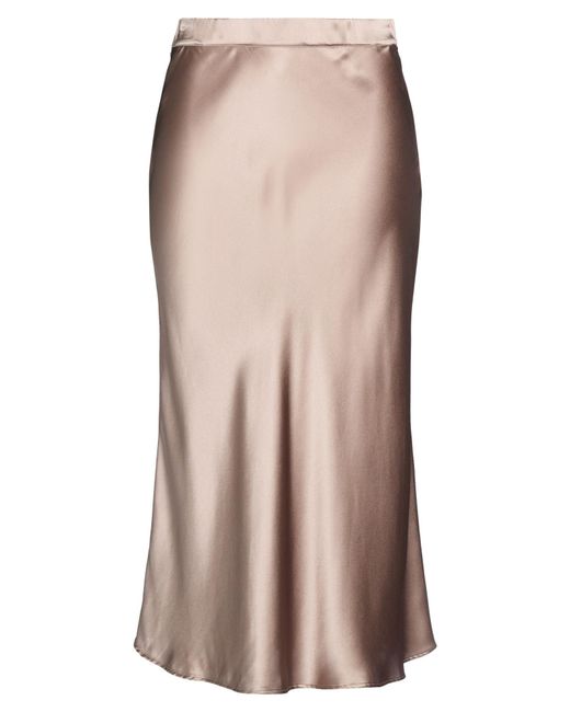 Kaos Brown Midi Skirt