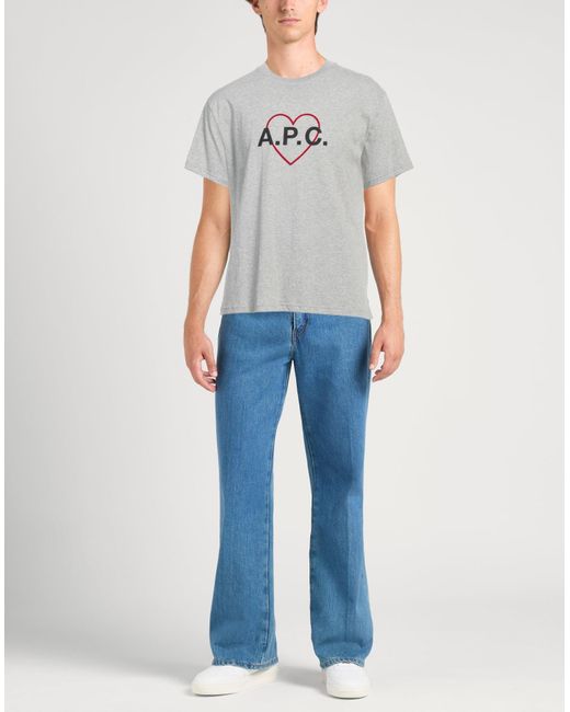 A.P.C. Gray T-shirt for men