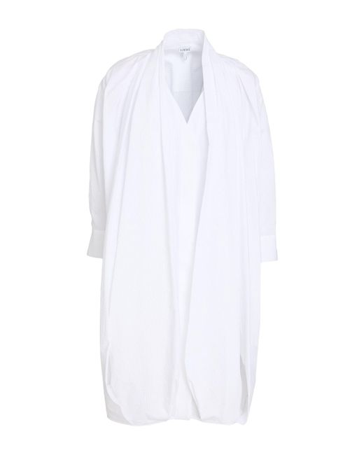 Loewe White Mini Dress Cotton