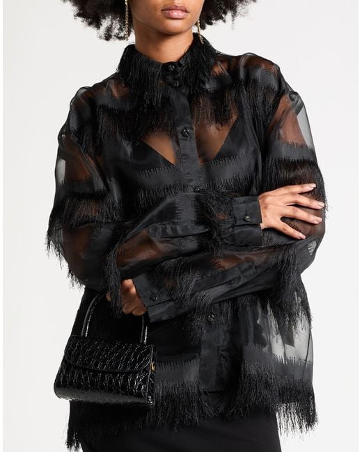 Genny Black Shirt Polyester