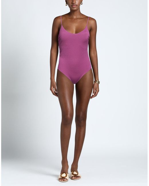 Fisico Purple One-piece Swimsuit