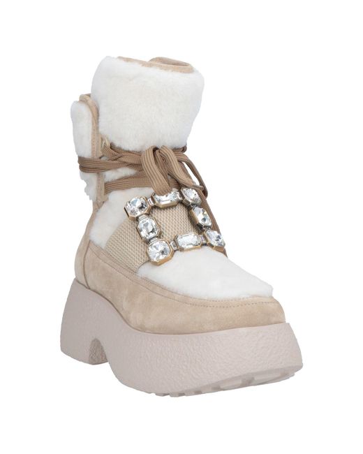 Roger Vivier White Ankle Boots