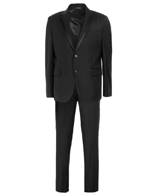 Brian Dales Black Suit Wool, Polyamide, Lycra for men