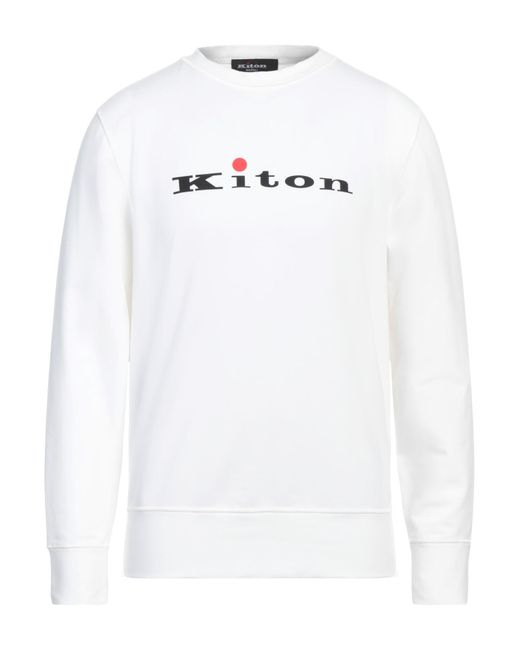 Kiton White Sweatshirt for men