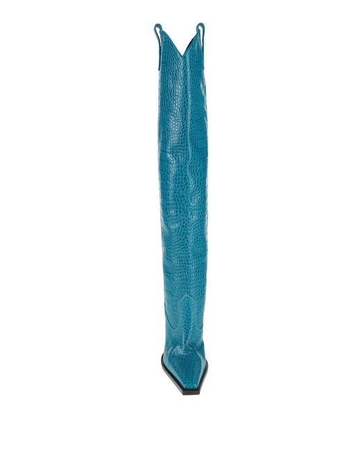 Tom Ford Blue Boot Leather