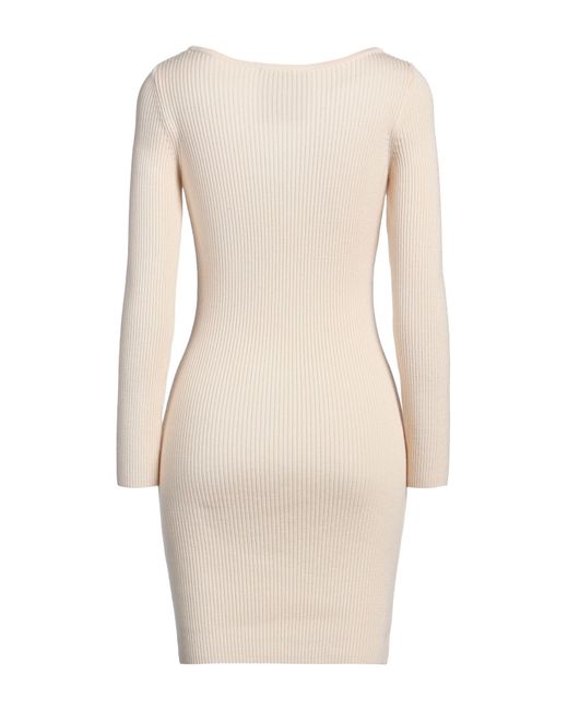 Moschino Natural Couture Mini Dress Virgin Wool