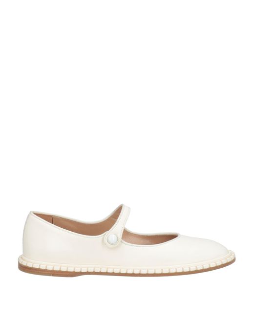 Chloé White Ballet Flats