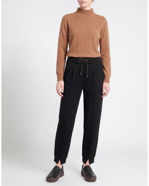 Herno Black Pants Viscose, Polyamide, Elastane, Polyurethane