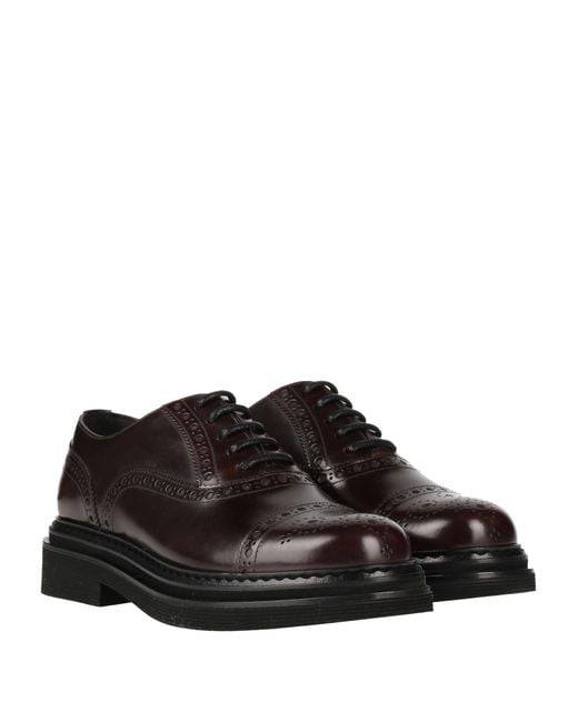 Stringate di Dolce & Gabbana in Brown da Uomo
