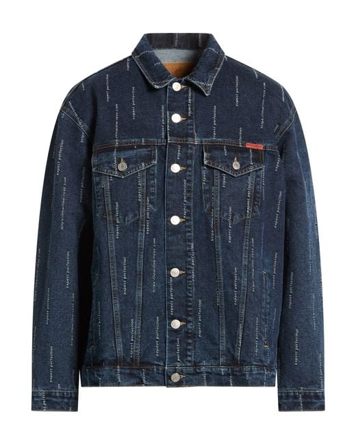 Martine Rose Blue Denim Outerwear Cotton for men