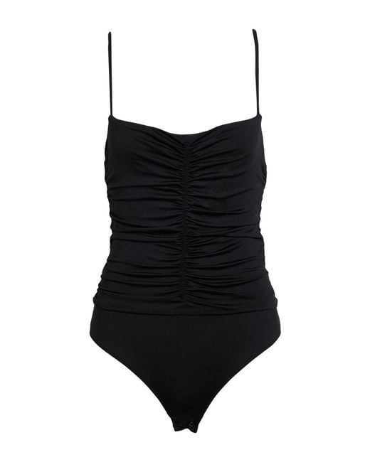 Johanna Ortiz Black Bodysuit Polyester, Elastane