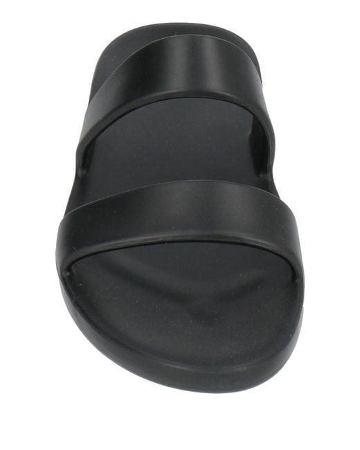 The Row Black Sandals Rubber